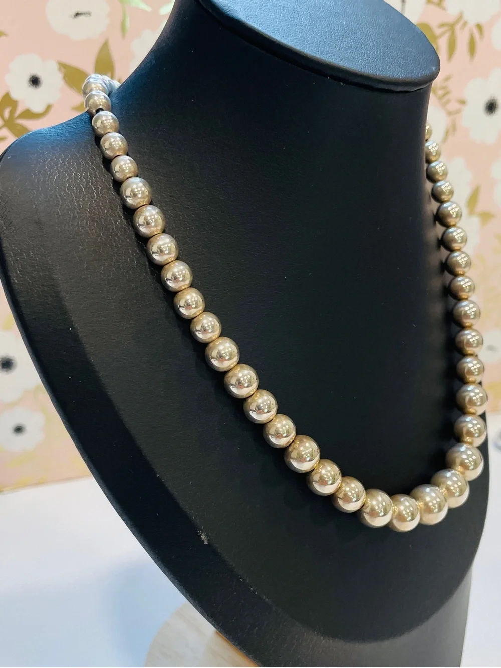 Tiffany & Co. Hardwear Beaded Sterling Silver Collar Choker Necklace